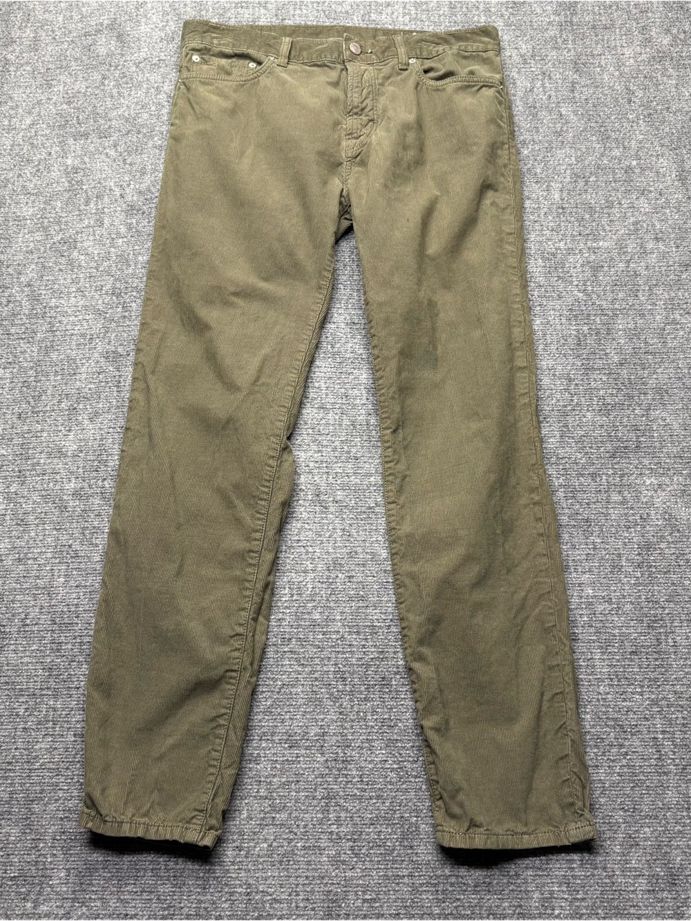 Outerknown Corduroy Pants Mens 32x31 Green Casual Comfort Organic Cotton